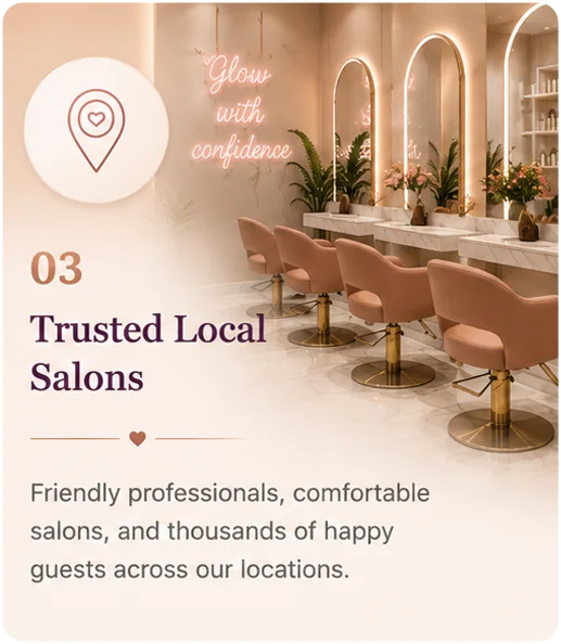 Trusted local salons with friendly professionals and comfortable salon spaces